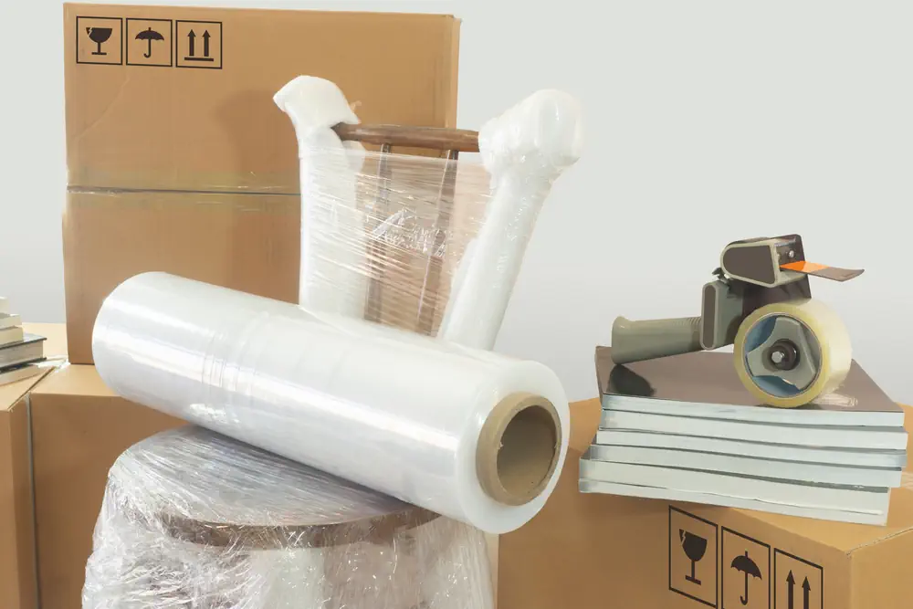 Gut verpacktes Zügelgut